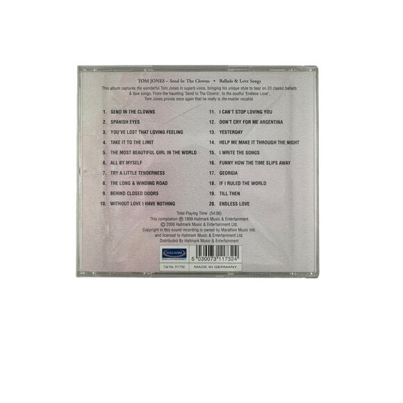 Tom Jones Send in the Clowns Ballads & Love Songs Music CD Preowned - Picture 3 of 3